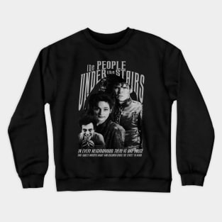 The People Under The Stairs, Classic Horror (Black & White) Crewneck Sweatshirt